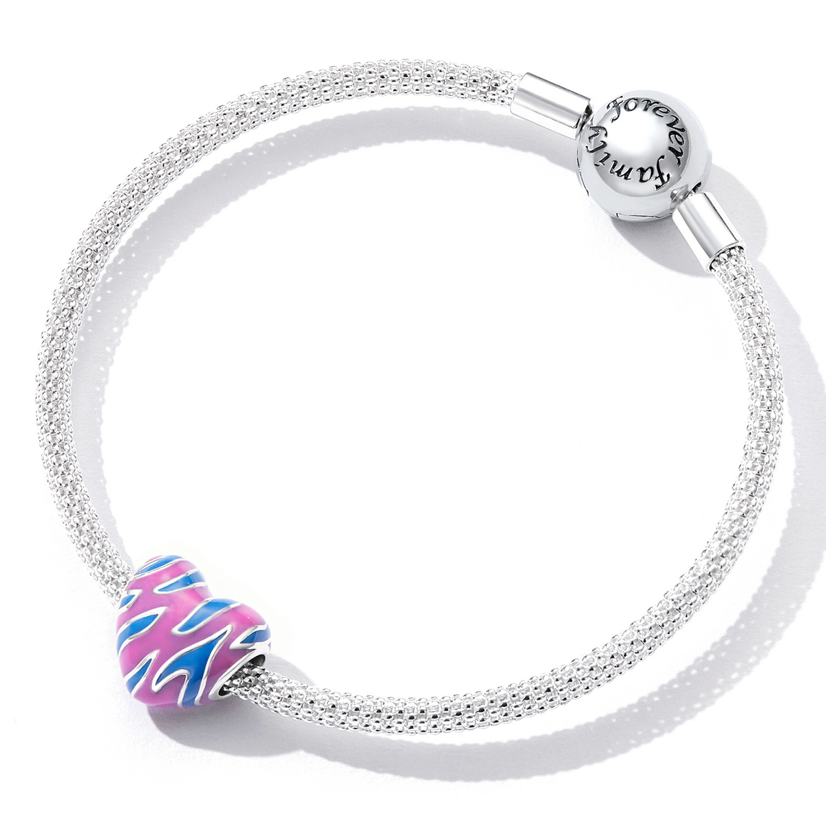 Pandora Style Contrasterende kleurliefde Bedel - SCC2215