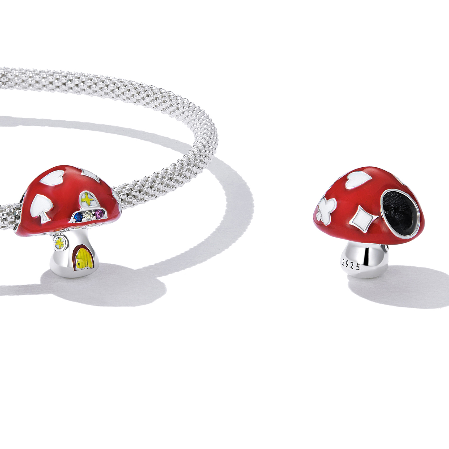 Pandora Style Exquise Mushroom House Bedel - SCC2246