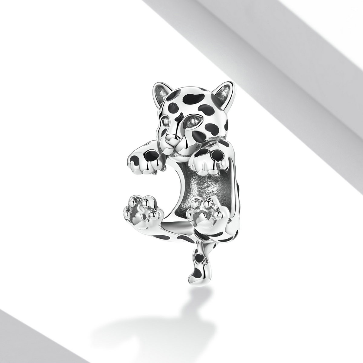 Pandora Style Grappige kleine cheeta Bedel - BSC556