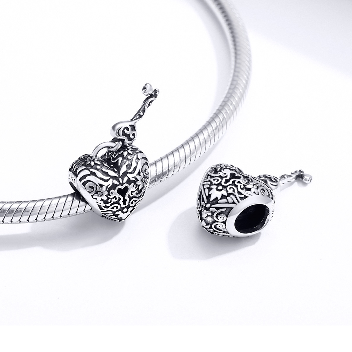 Pandora Style Hartslot Bedel - SCC1447