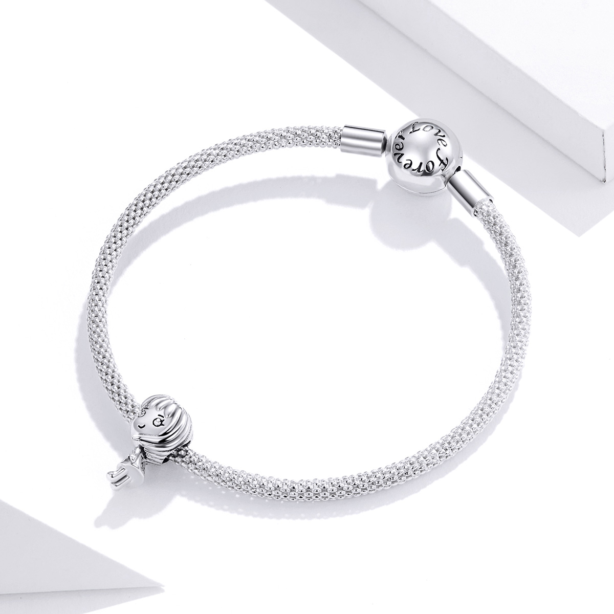 Pandora Style Heartbeat Meisje Bedel - BSC399