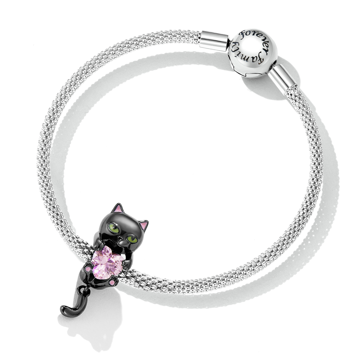 Pandora Style Kleine Zwarte Kat Bedel - SCC2329