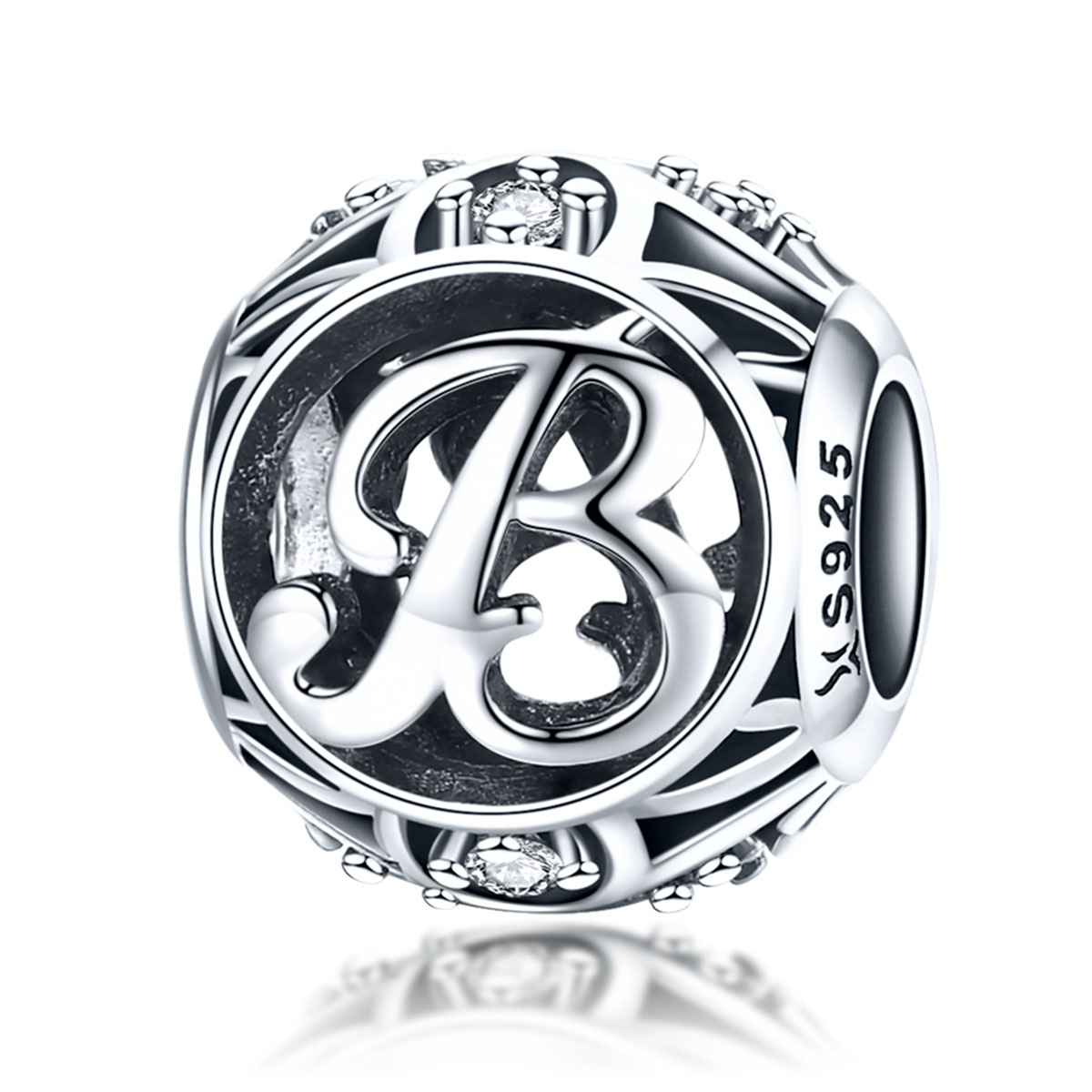 Pandora Style Letter-B Bedel - SCC738-B