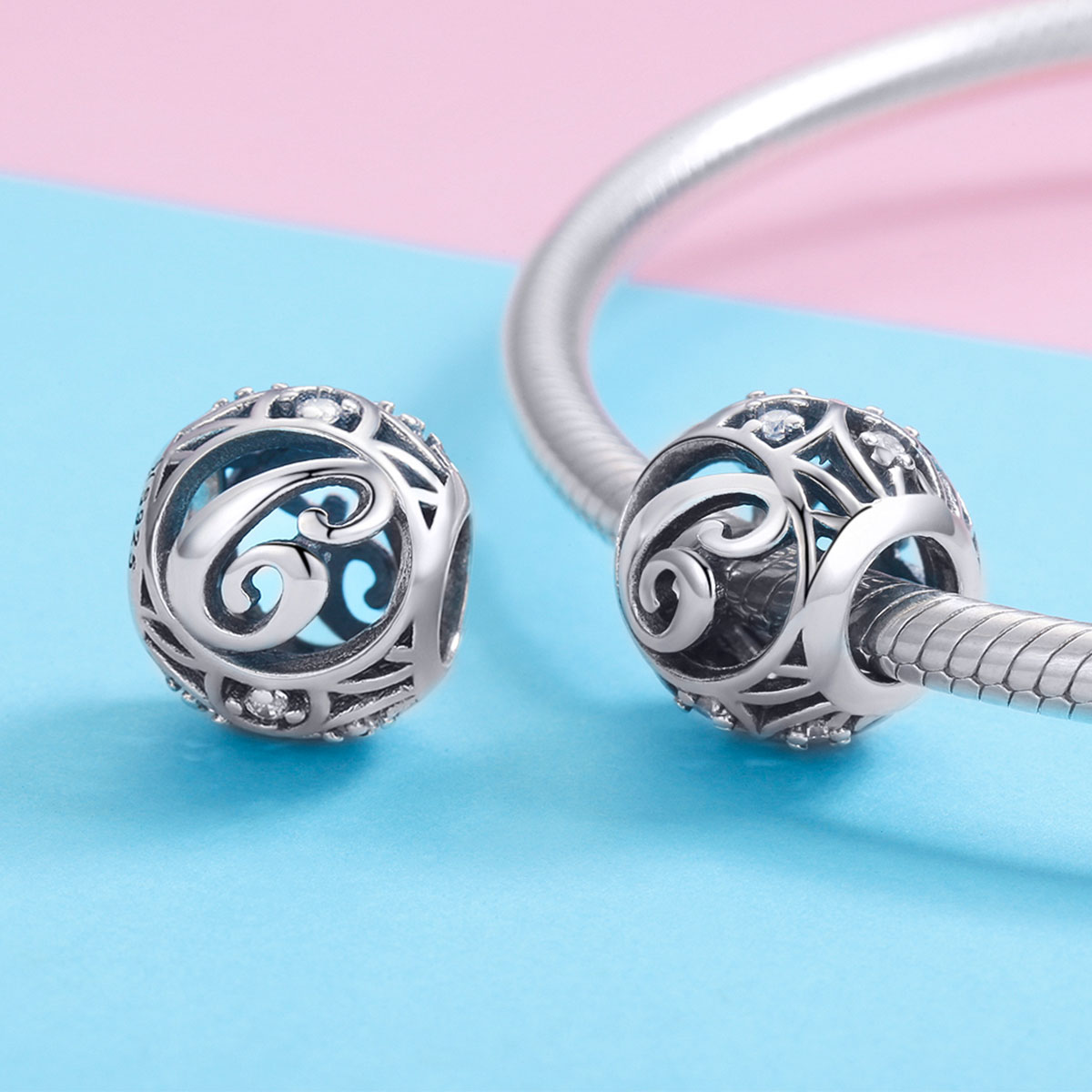 Pandora Style Letter-C Bedel - SCC738-C