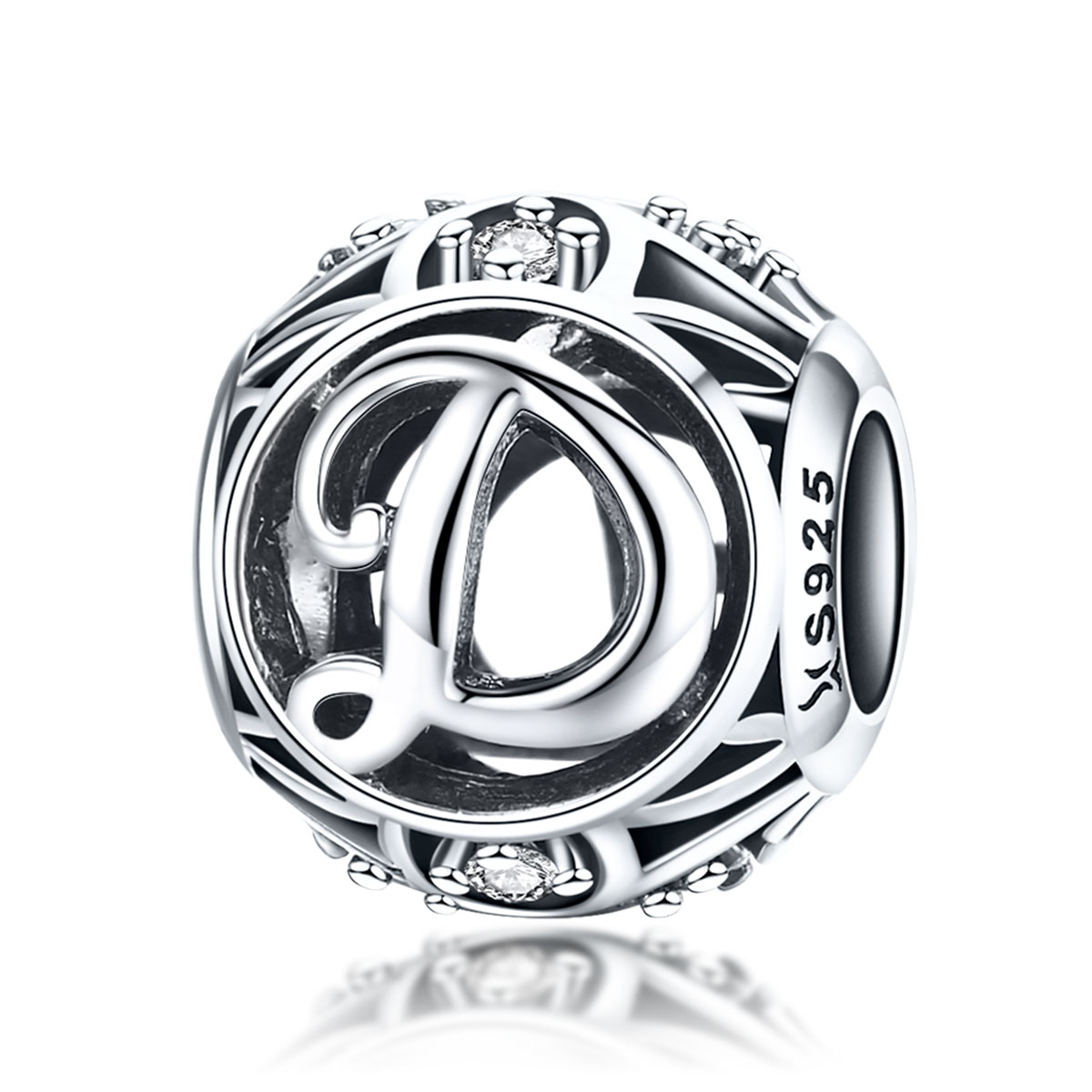 Pandora Style Letter-D Bedel - SCC738-D