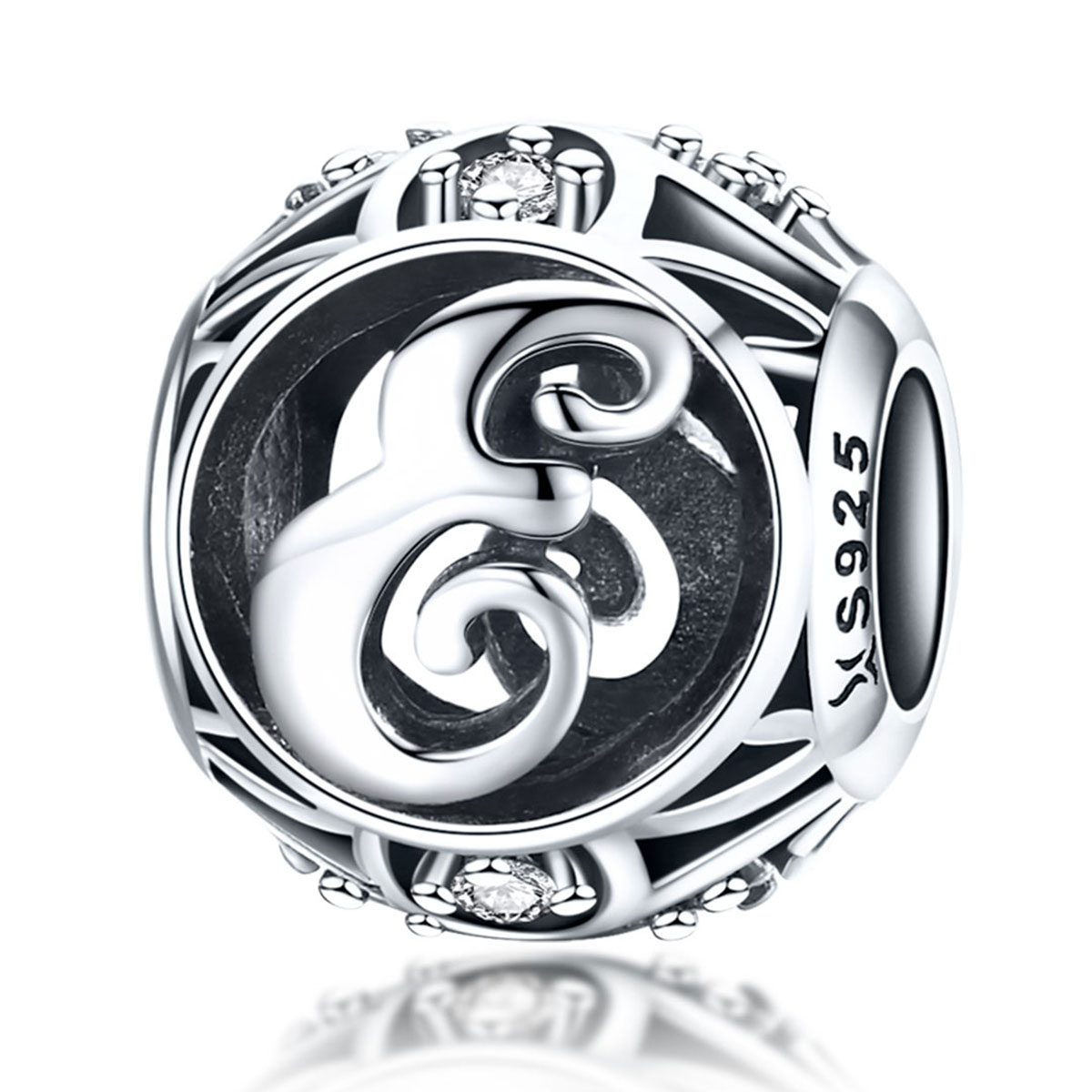 Pandora Style Letter-E Bedel - SCC738-E