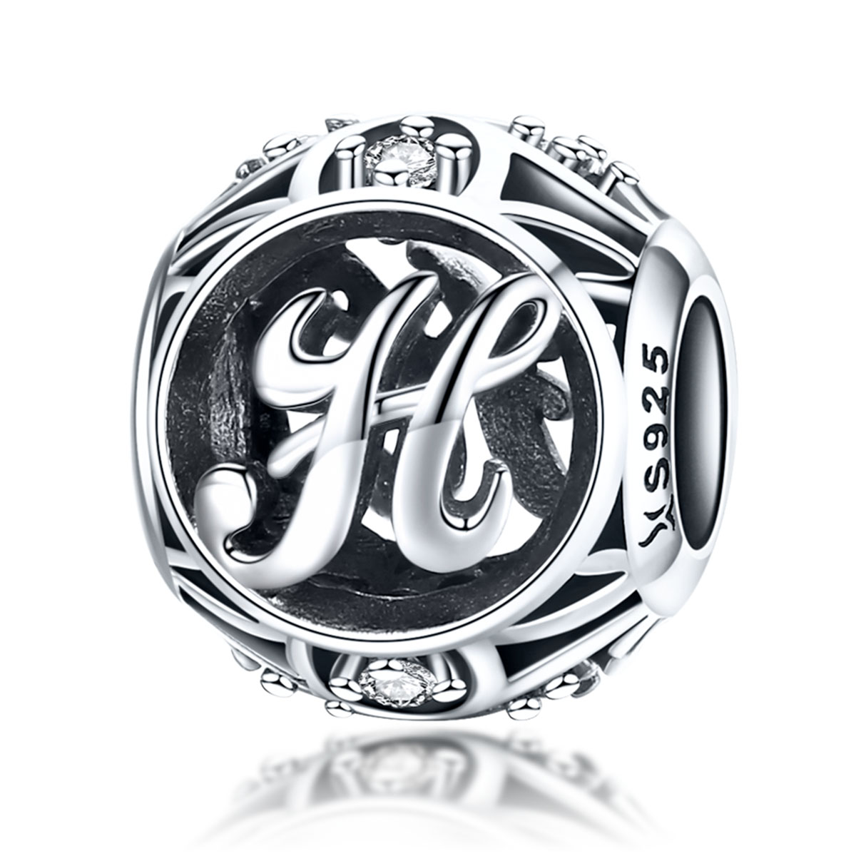 Pandora Style Letter-H Bedel - SCC738-H