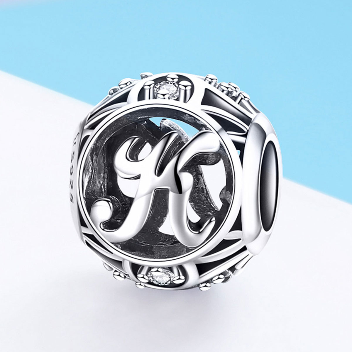 Pandora Style Letter-K Bedel - SCC738-K