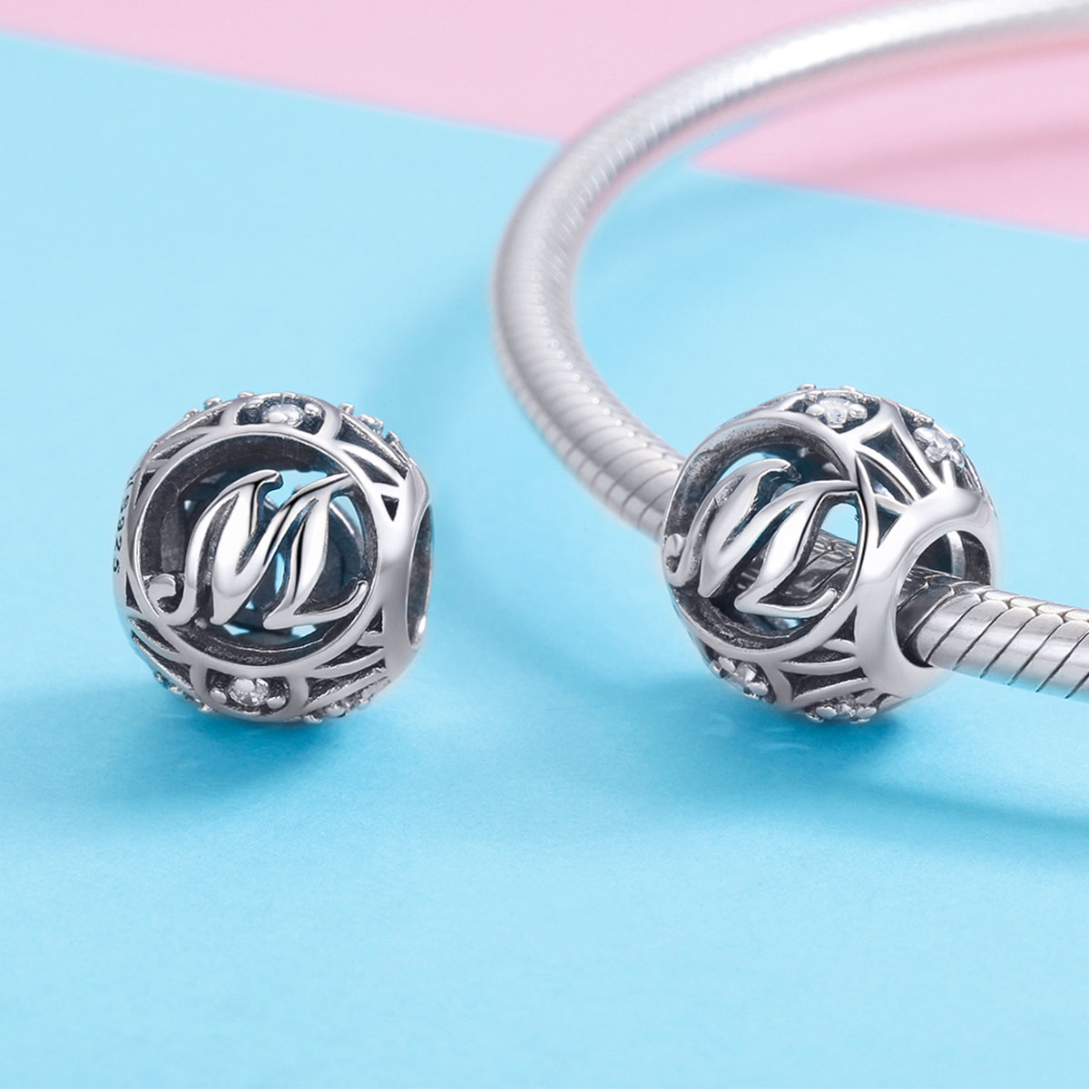 Pandora Style Letter-M Bedel - SCC738-M