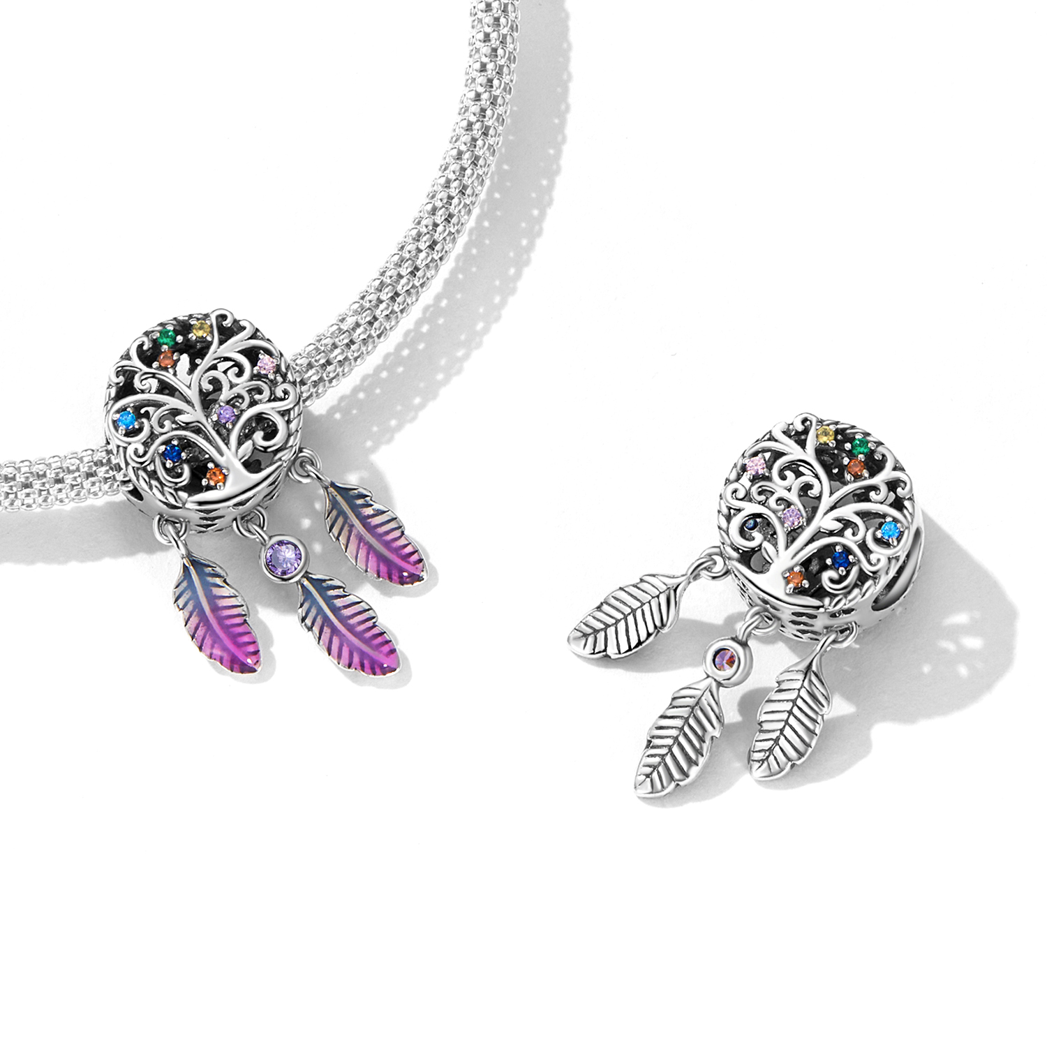 Pandora Style Levensboom Dream Catcher Bedel - SCC2268