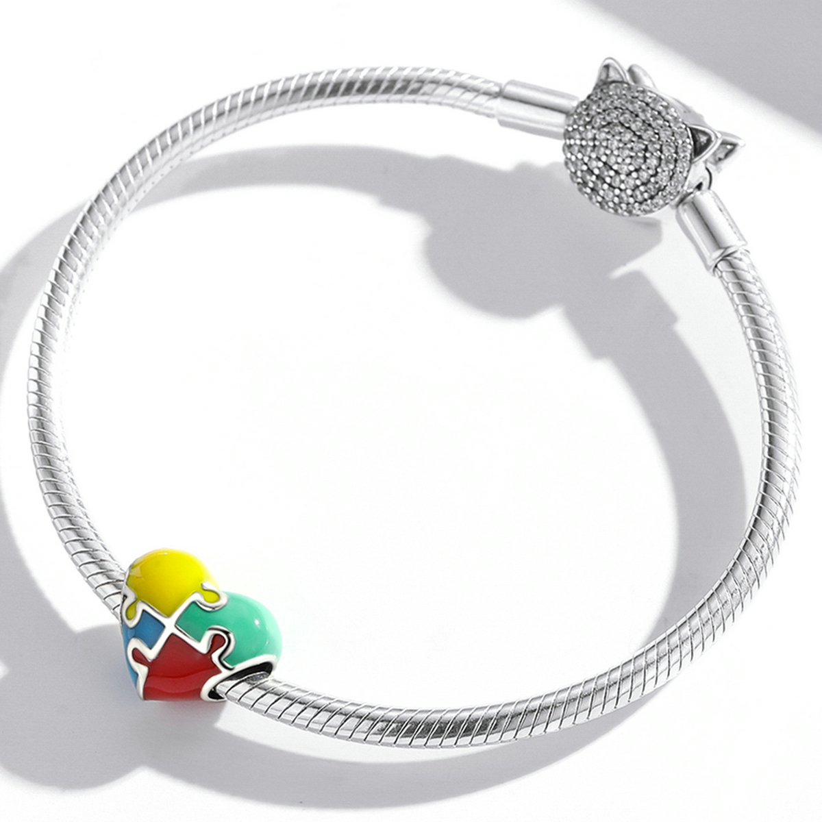 Pandora Style Liefde Puzzel Bedel - BSC547