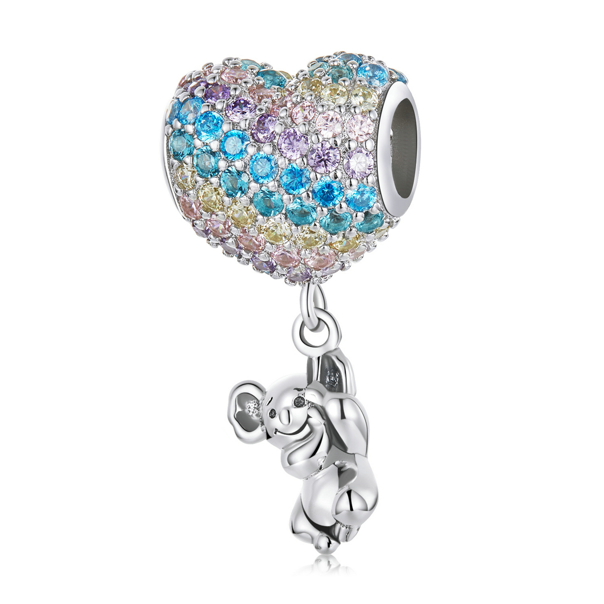 Pandora Style Liefdesballon Koala Bedel - SCC2116