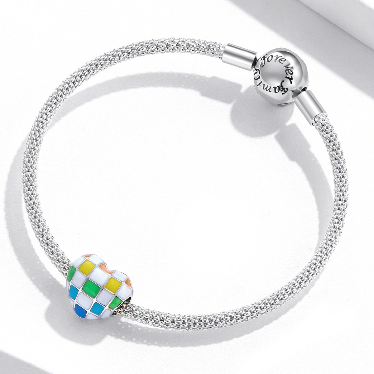 Pandora Style Love Rainbow Dambord Bedel - SCC2131