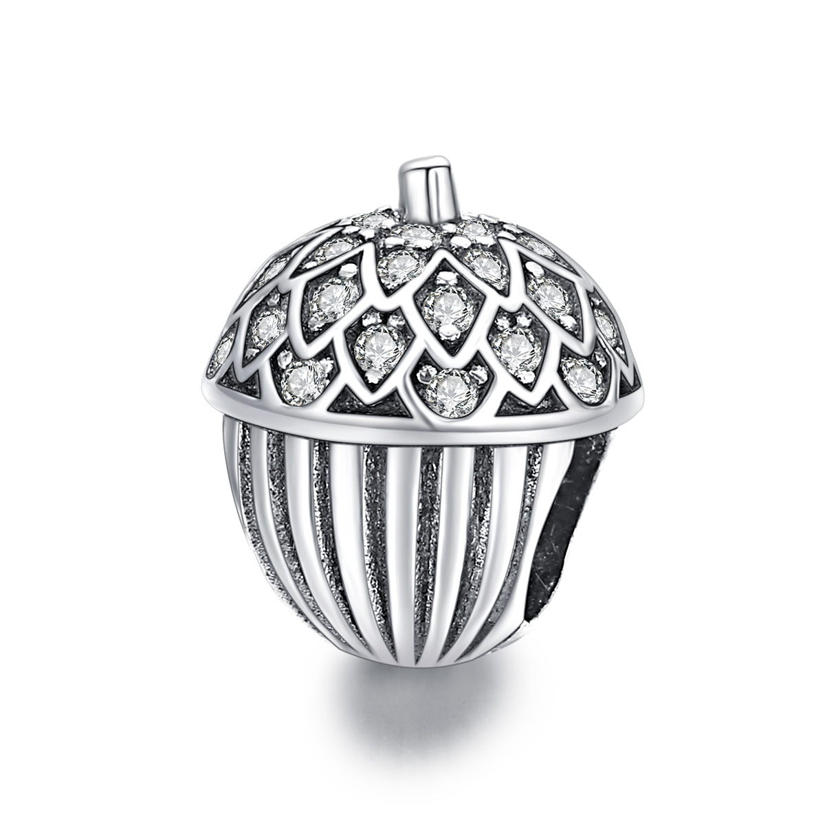 Pandora Style Lucky Pine Cone Bedel - BSC337