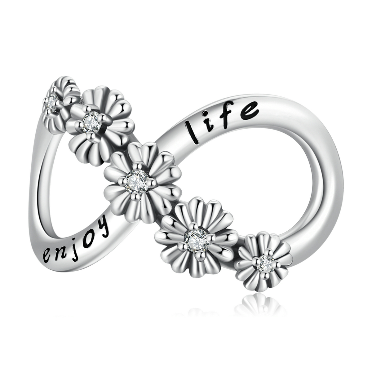 Pandora Style Oneindige bloemen Bedel - SCC2099