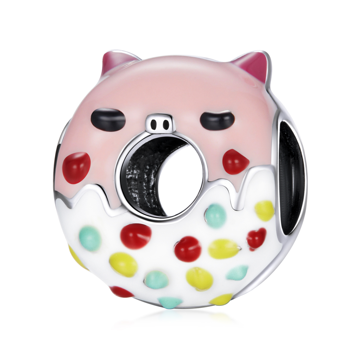 Pandora Style Piggy Donuts Bedel - SCC1879