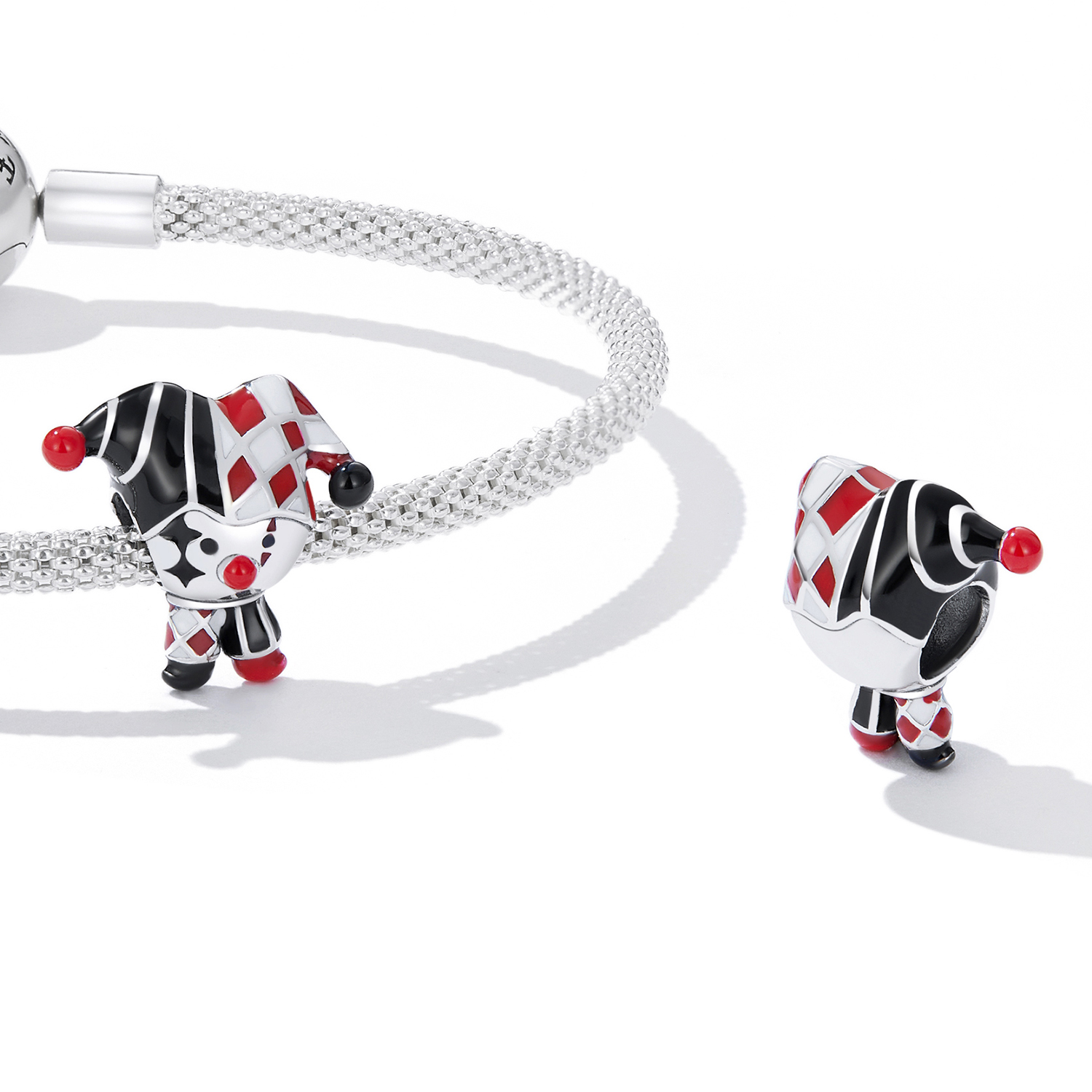 Pandora Style Poker Clown Bedel - SCC2237