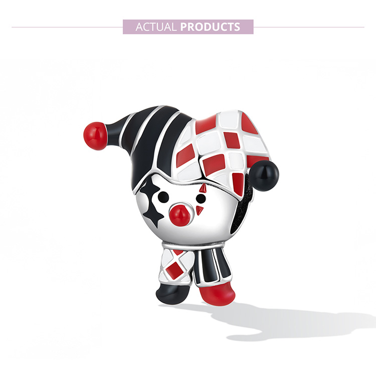 Pandora Style Poker Clown Bedel - SCC2237