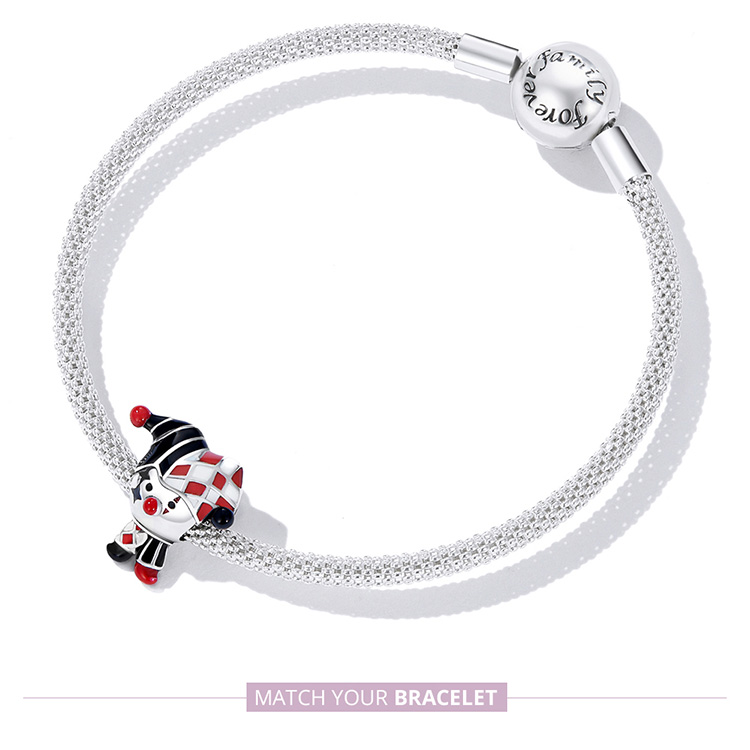 Pandora Style Poker Clown Bedel - SCC2237