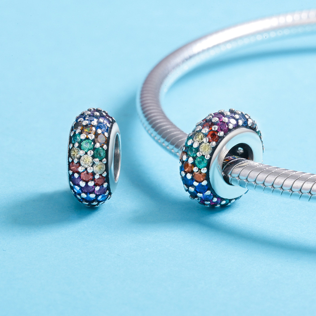 Pandora Style Regenboog Bedel - SCC583