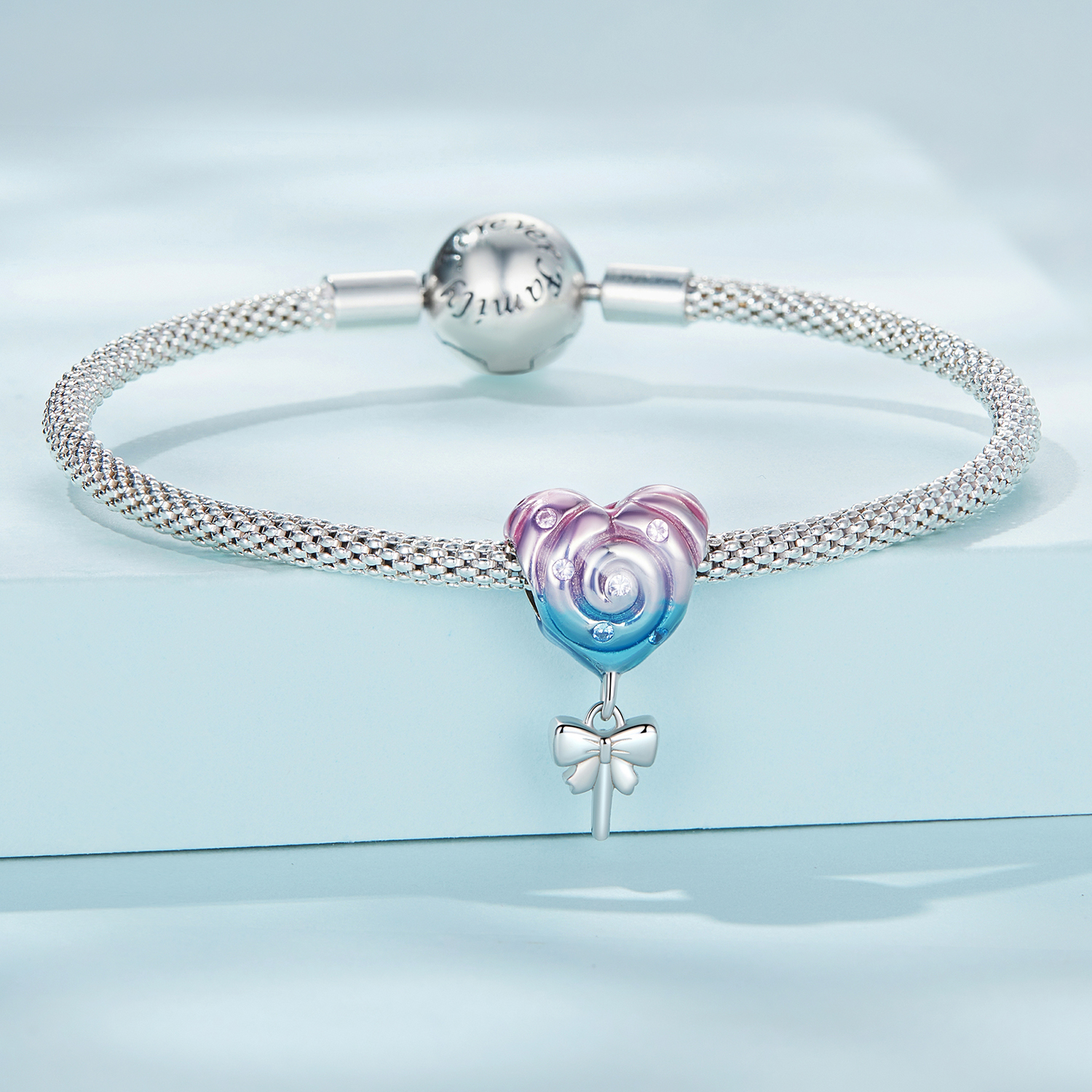 Pandora Style Regenboog Lolly Bedel - SCC2391