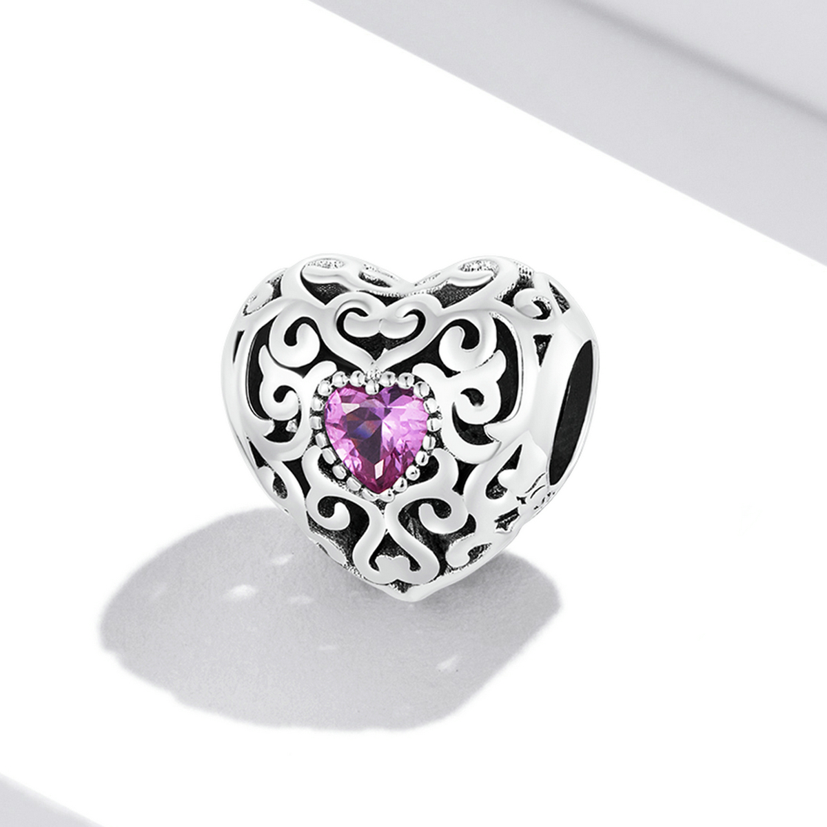 Pandora Style Retro Patroon Liefde Bedel - SCC2136