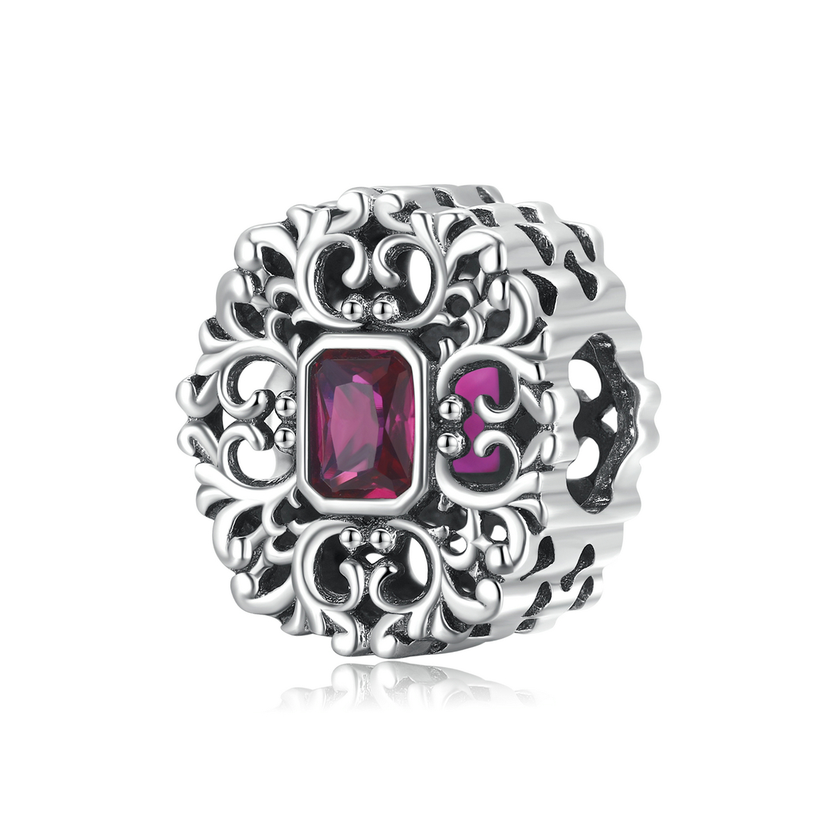 Pandora Style Retro Patroon - Zirkonium Bedel - SCC2152