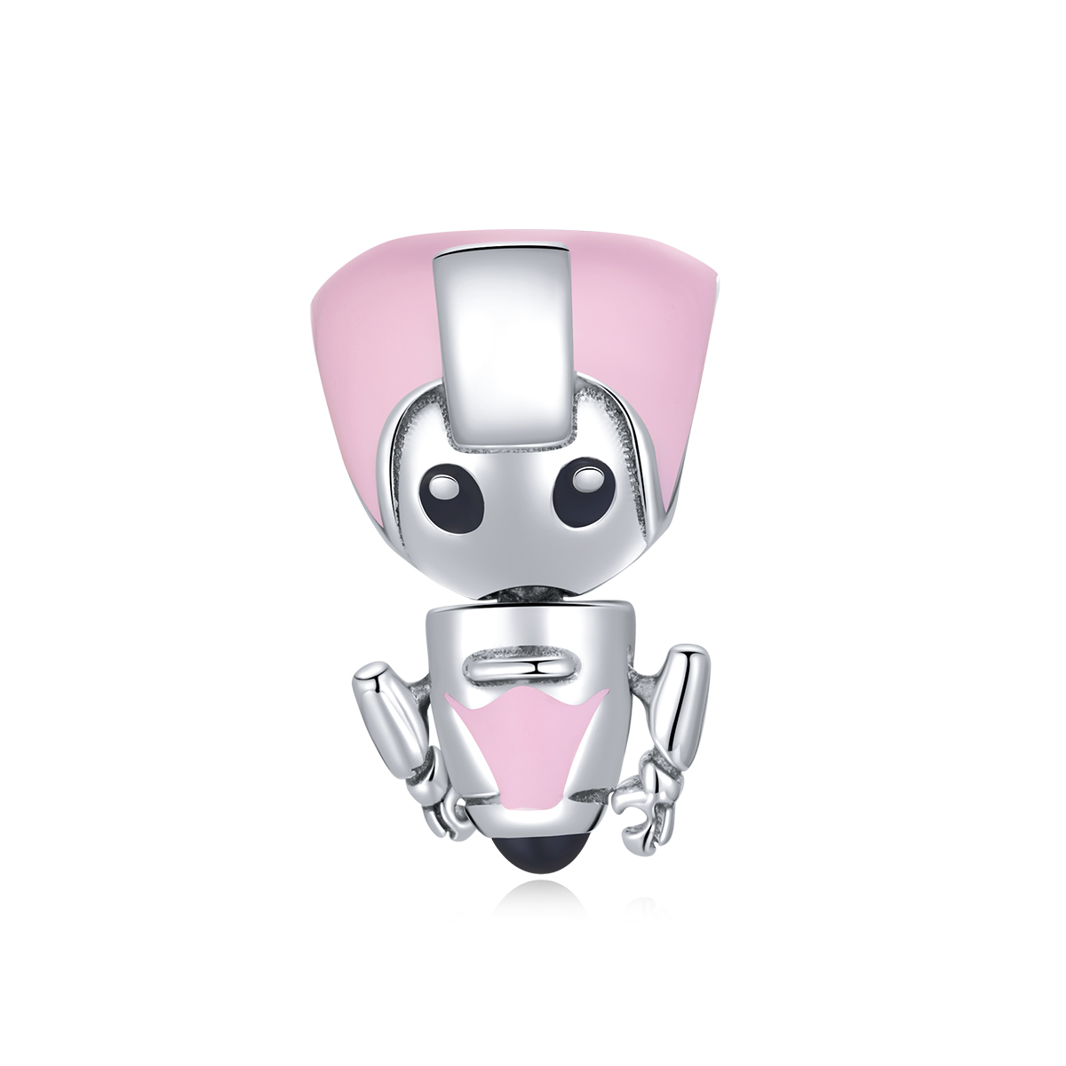 Pandora Style Roze Baby Robot Bedel - SCC1774