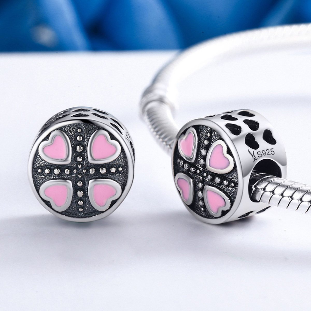 Pandora Style Roze Liefde Bedel - SCC157