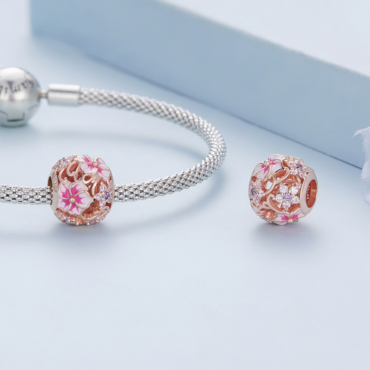 Pandora Style Roze Sakura Bedel - BSC643