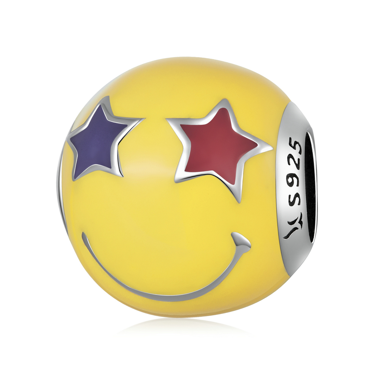 Pandora Style Star Eye Smiley Bedel - SCC2190