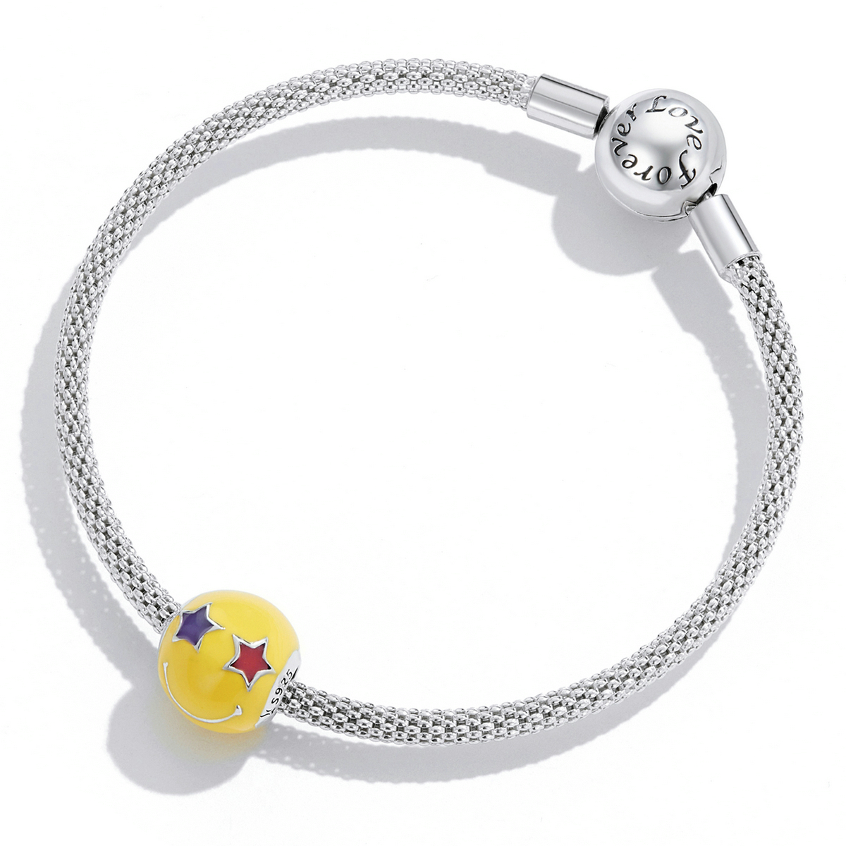 Pandora Style Star Eye Smiley Bedel - SCC2190