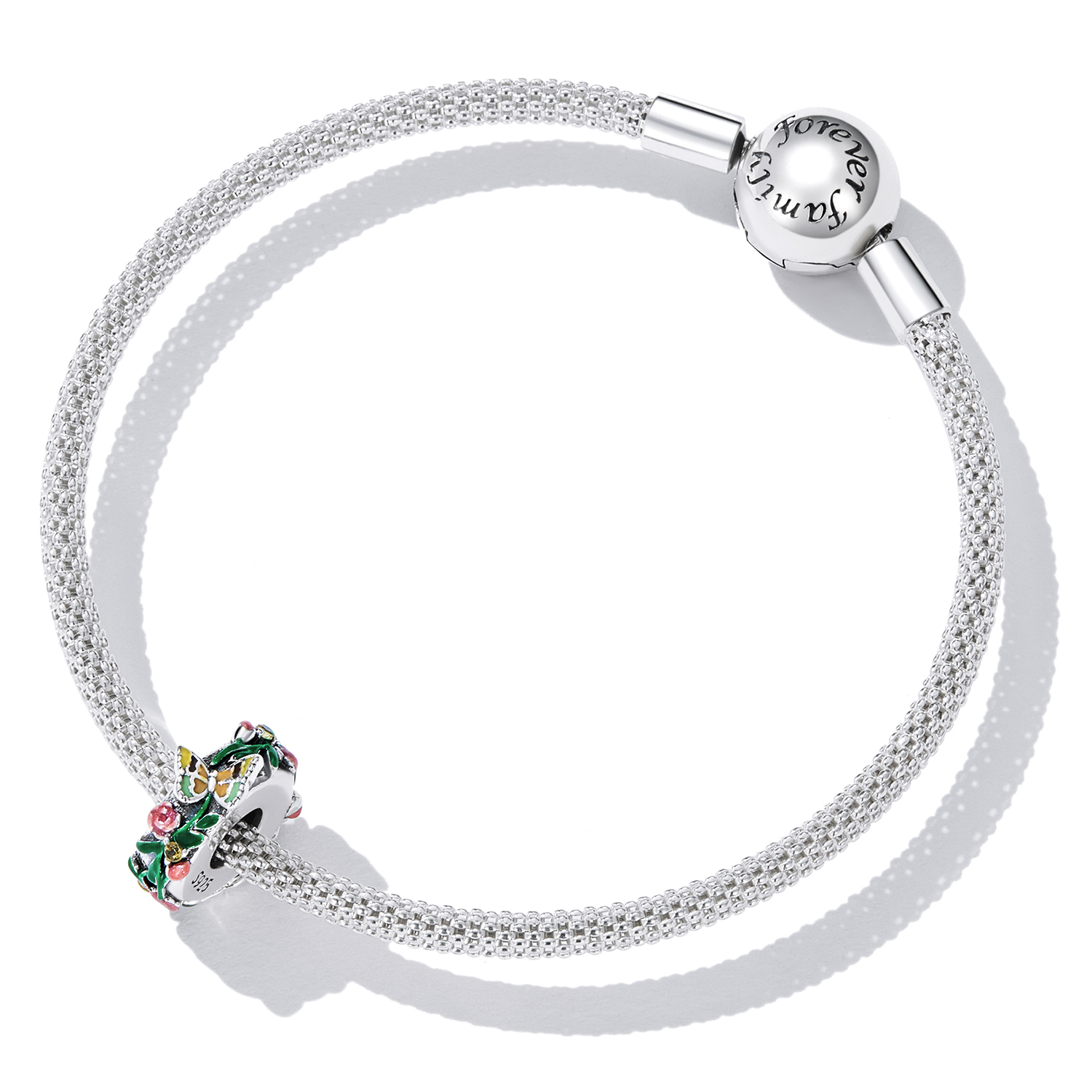 Pandora Style Vlinderbloem Spacer Bedel - SCC2251