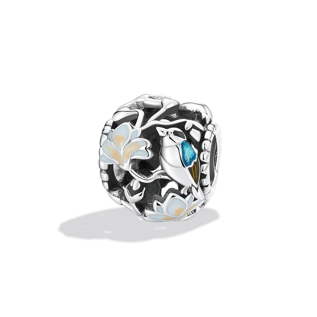 Pandora Style Vogels en Bloemen - Equinox Bedel - SCC2194