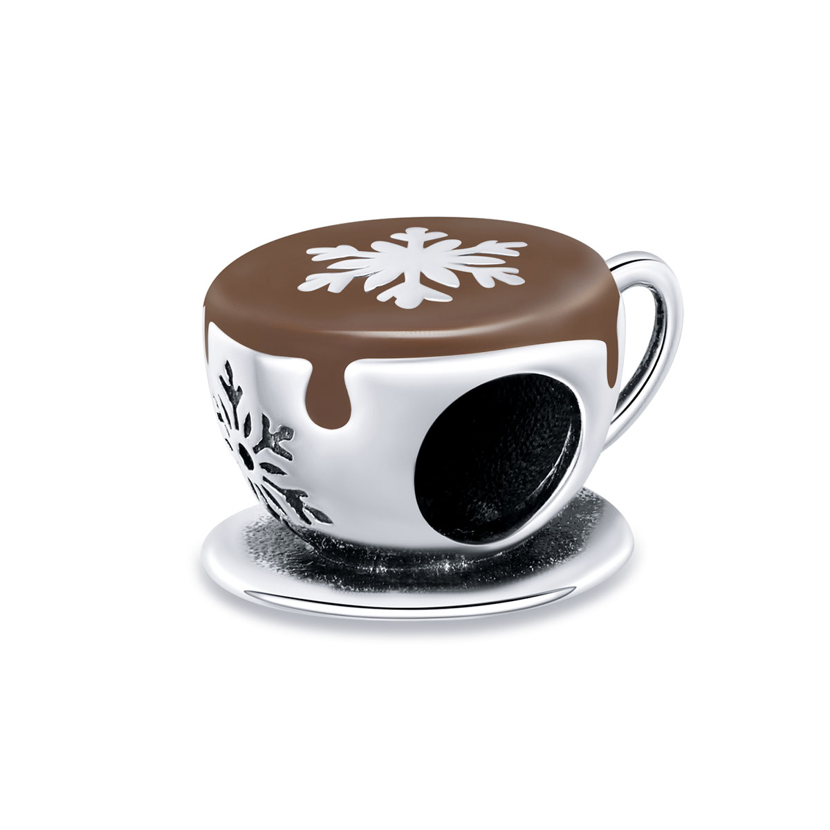 Pandora Style Winter koffie Bedel - BSC361