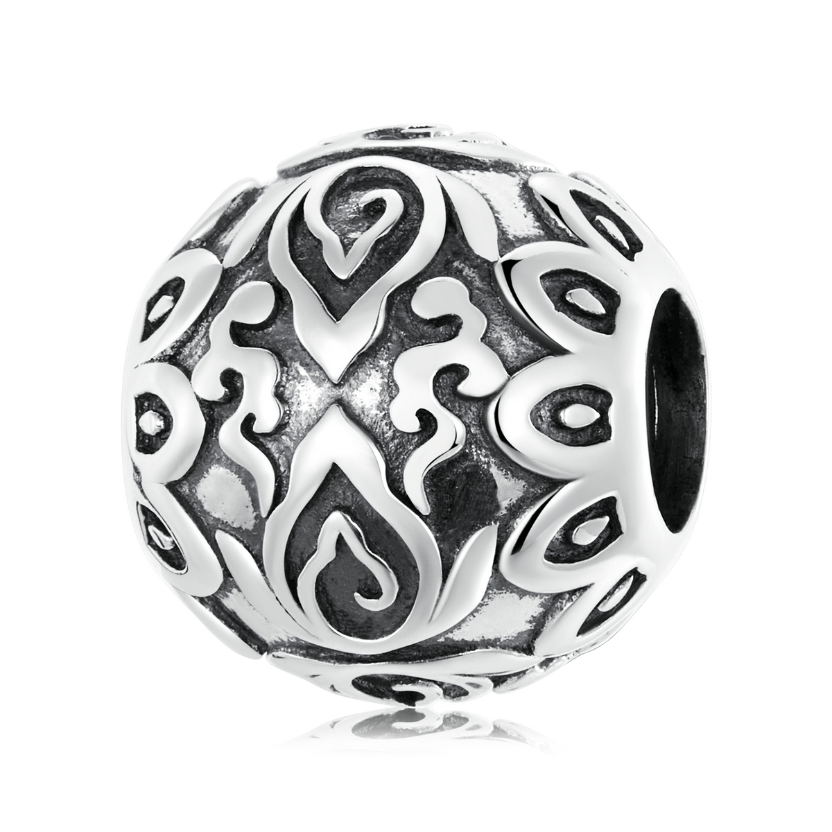 Pandora Style Zittende Boeddha en Lotus Bedel - SCC2168