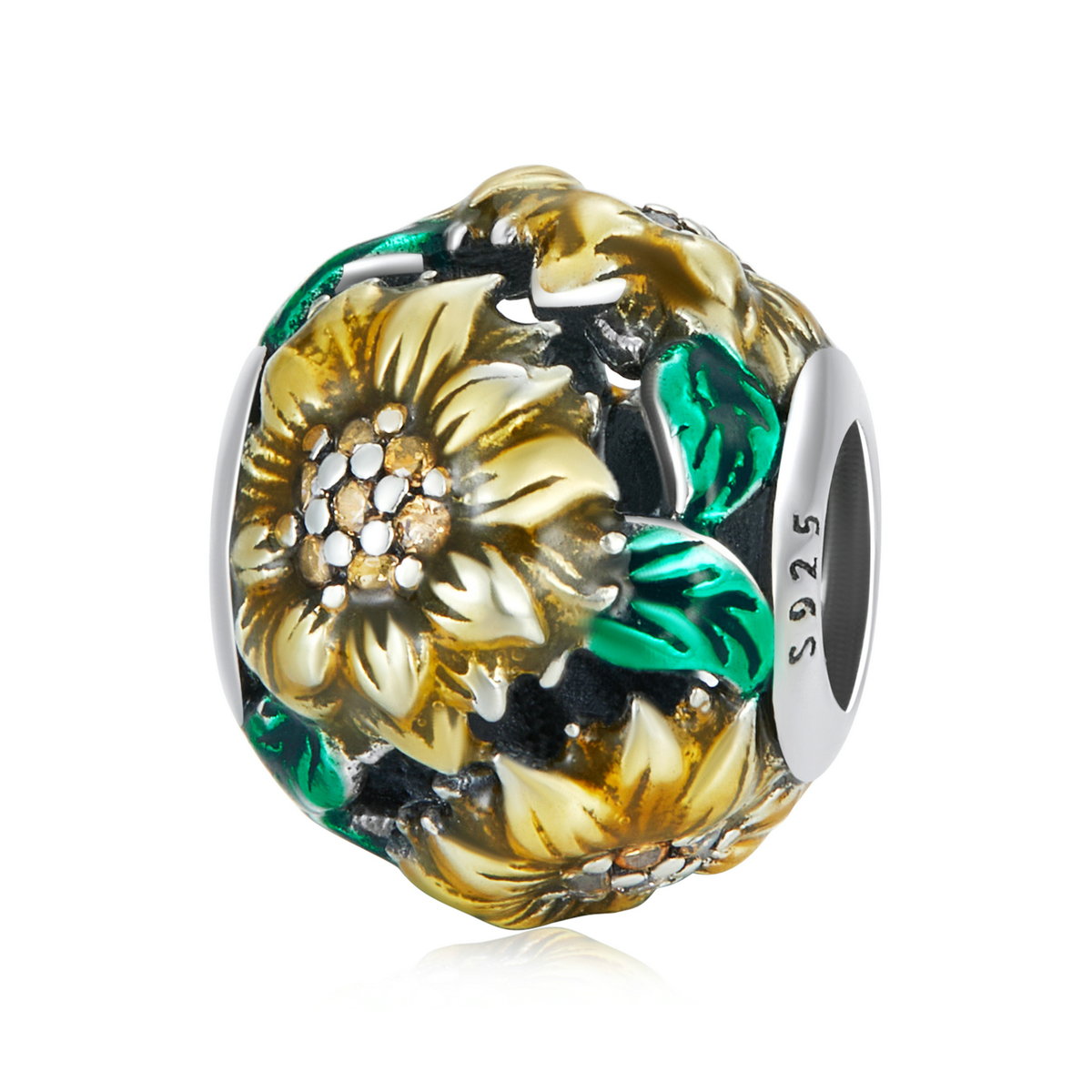 Pandora Style Zonnebloem Bedel - SCC2209