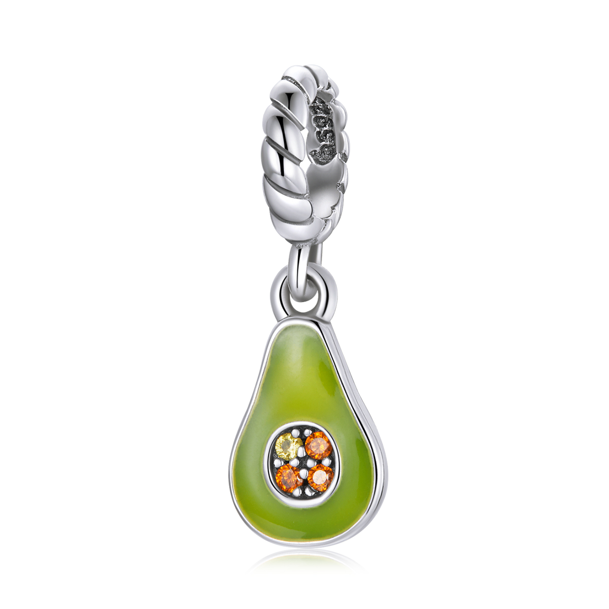 Pandora Style Avocado Hangende Bedel - BSC472