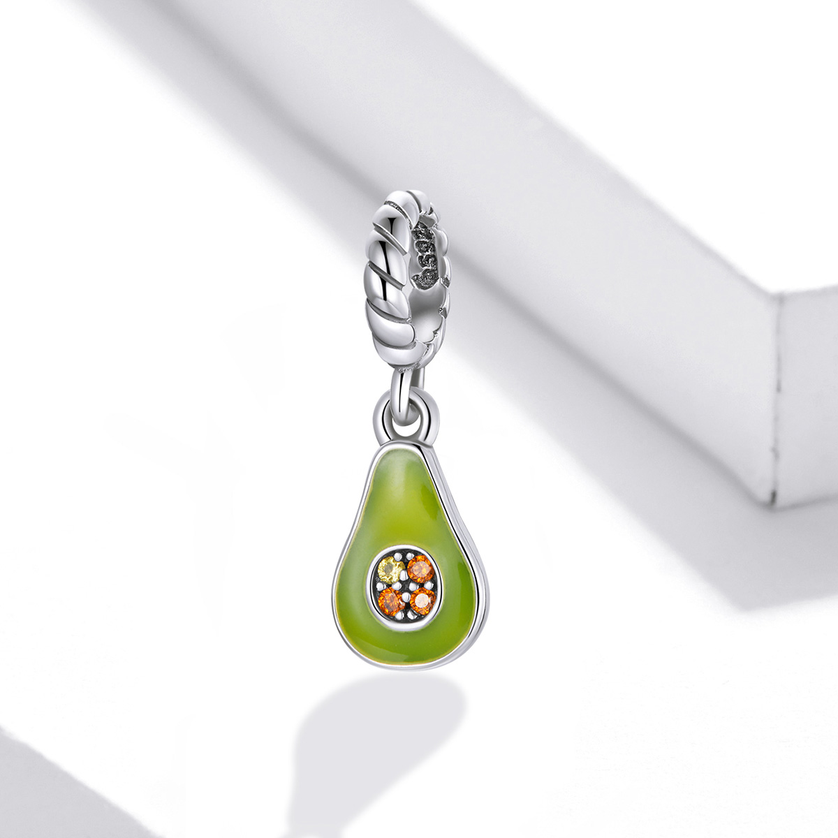 Pandora Style Avocado Hangende Bedel - BSC472