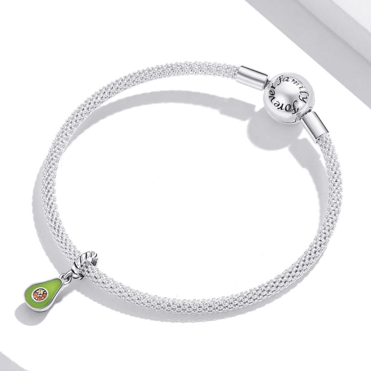 Pandora Style Avocado Hangende Bedel - BSC472