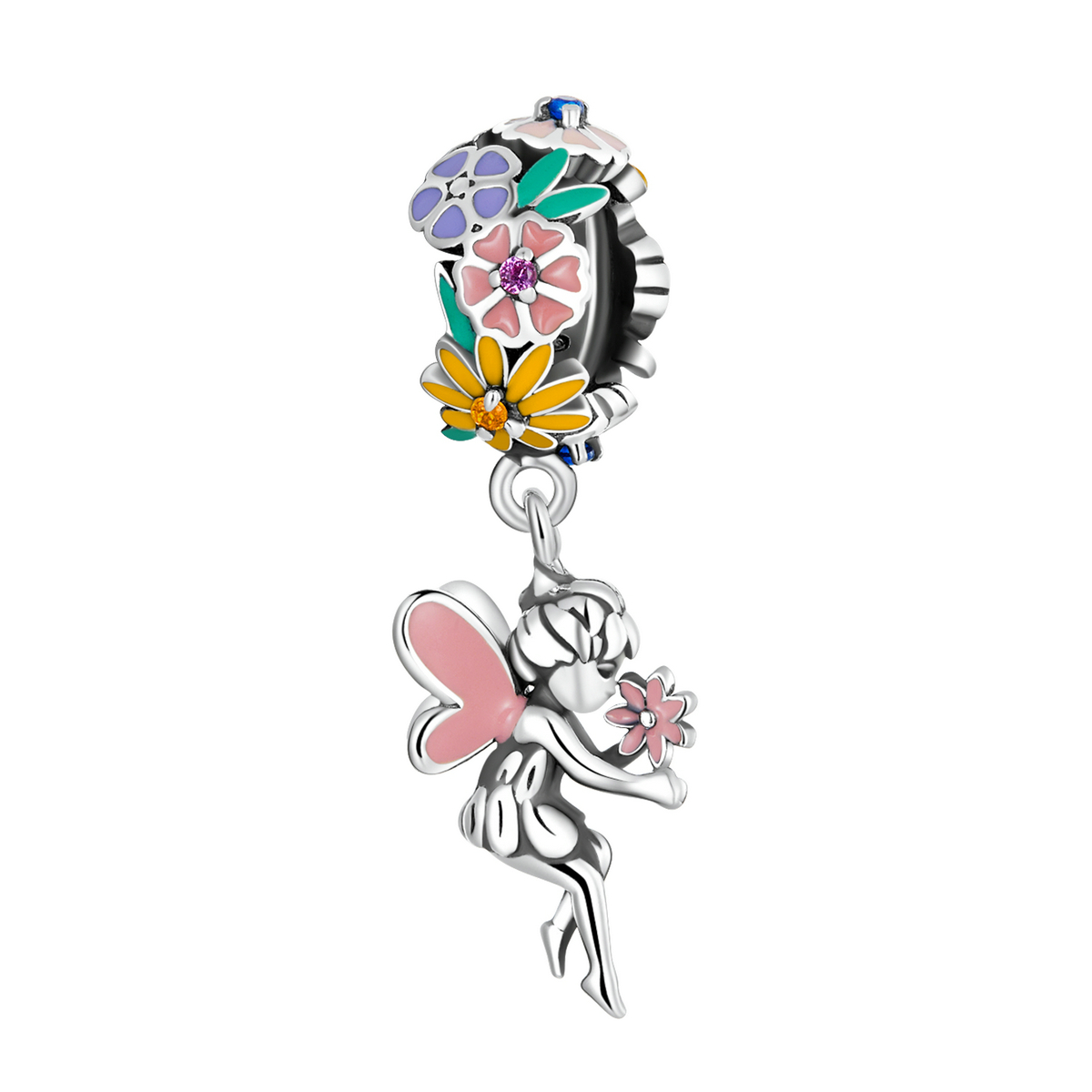 Pandora Style Bloem Elf Hangende Bedel - BSC592