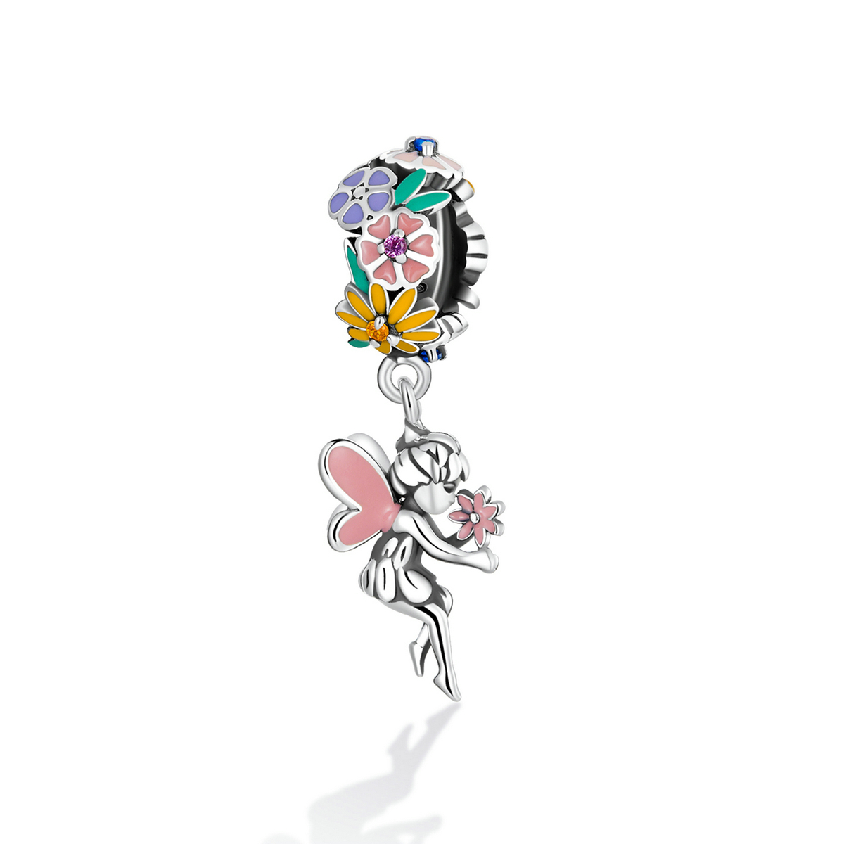 Pandora Style Bloem Elf Hangende Bedel - BSC592