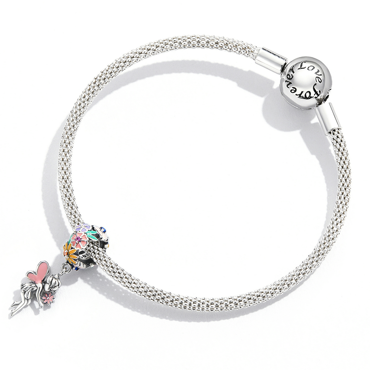 Pandora Style Bloem Elf Hangende Bedel - BSC592