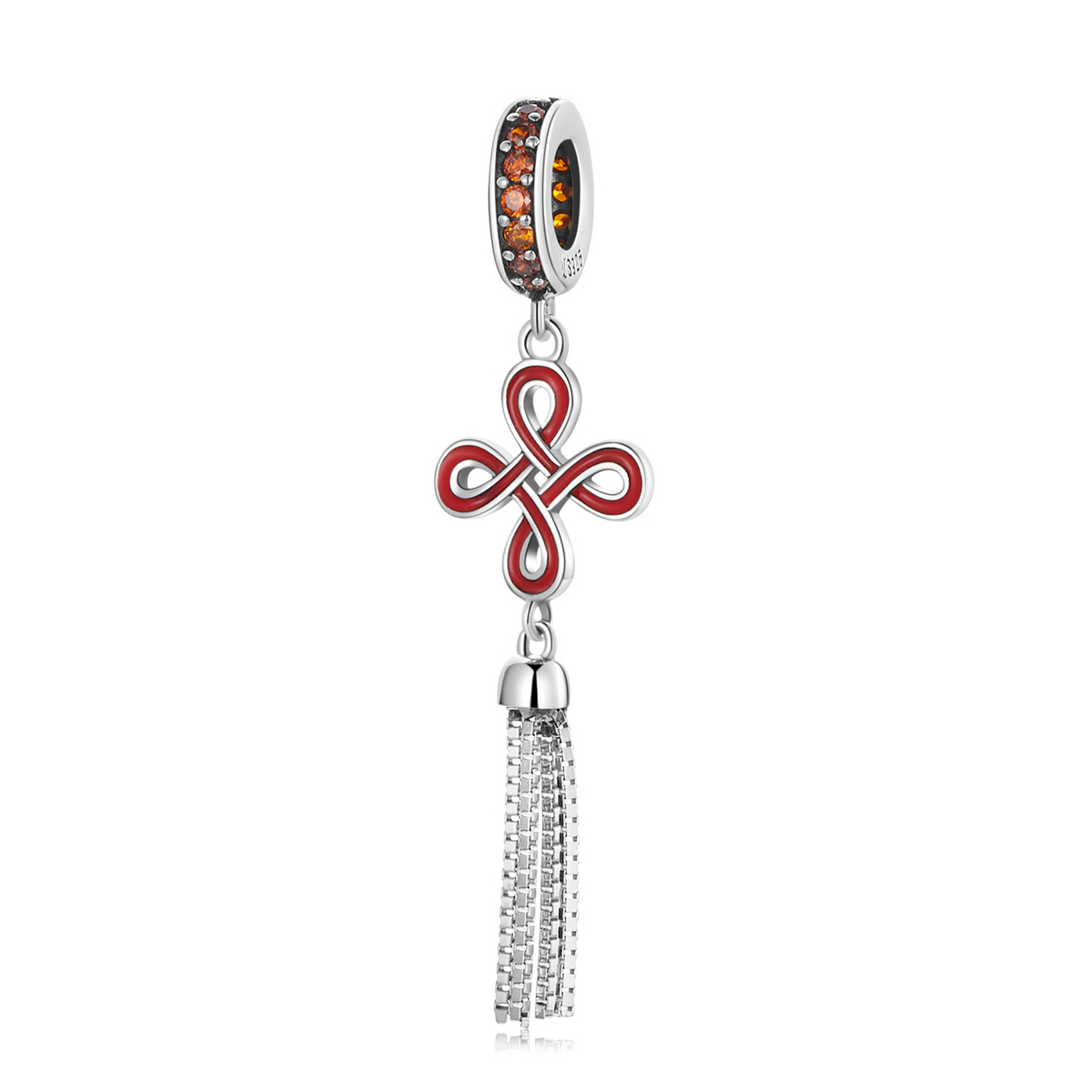 Pandora Style Chinese Knoop Hangende Bedel - SCC2069