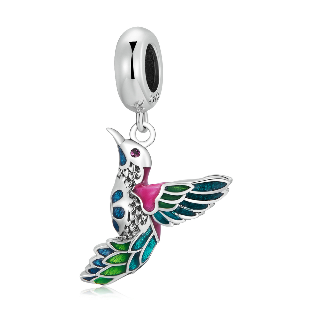 Pandora Style Ijsvogel Hangende Bedel - SCC2126