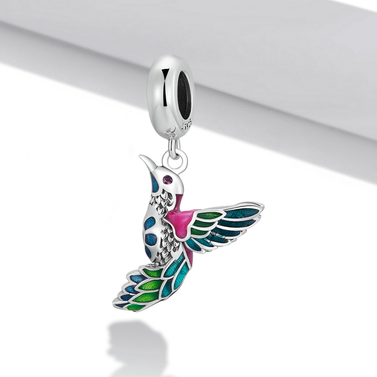 Pandora Style Ijsvogel Hangende Bedel - SCC2126