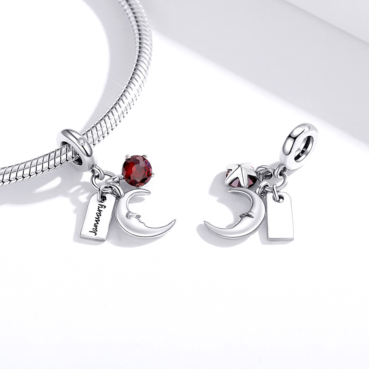 Pandora Style Januari Birthstone Hangende Bedel - SCC1719