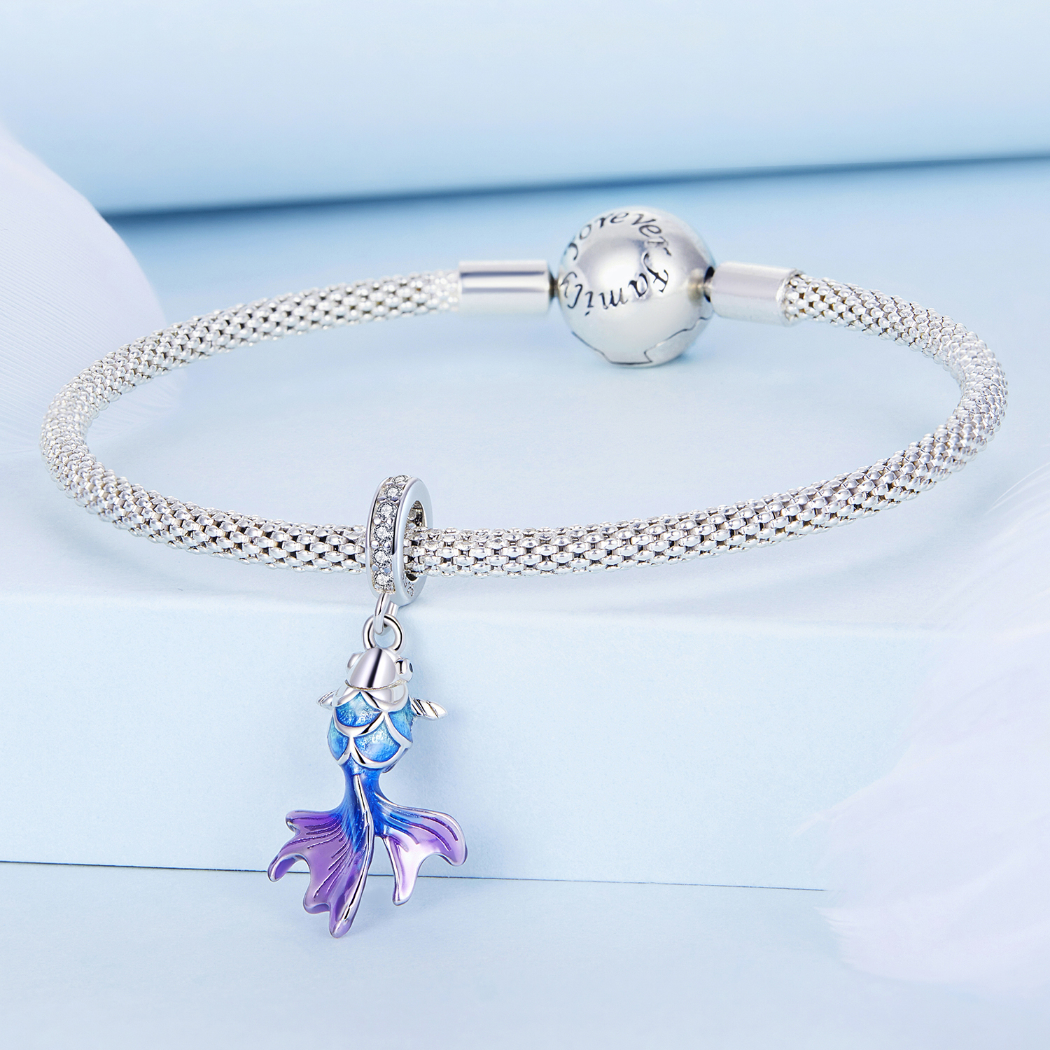 Pandora Style Koi Karper Hangende Bedel - BSC684