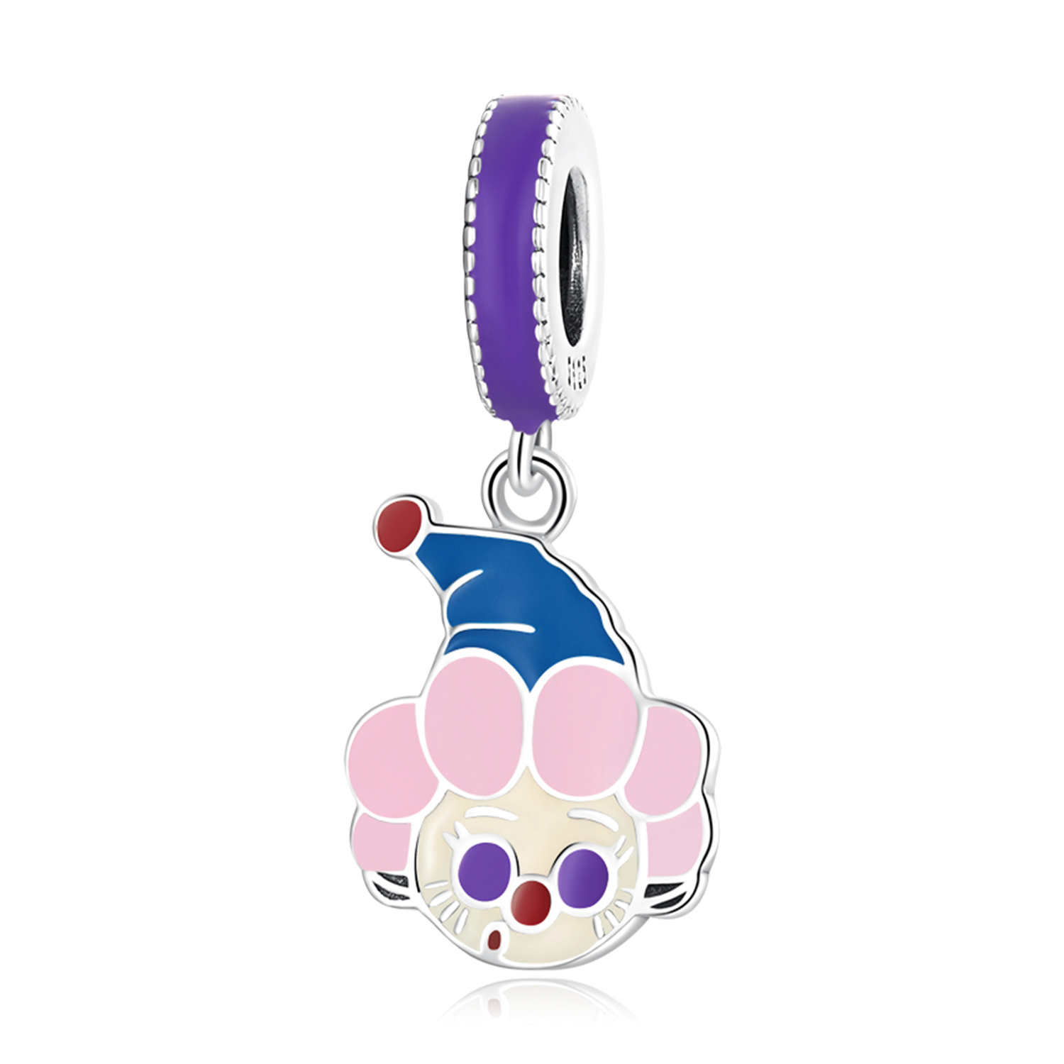 Pandora Style Leuke Clown Hangende Bedel - SCC2236