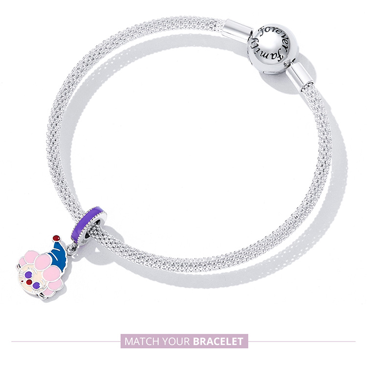 Pandora Style Leuke Clown Hangende Bedel - SCC2236